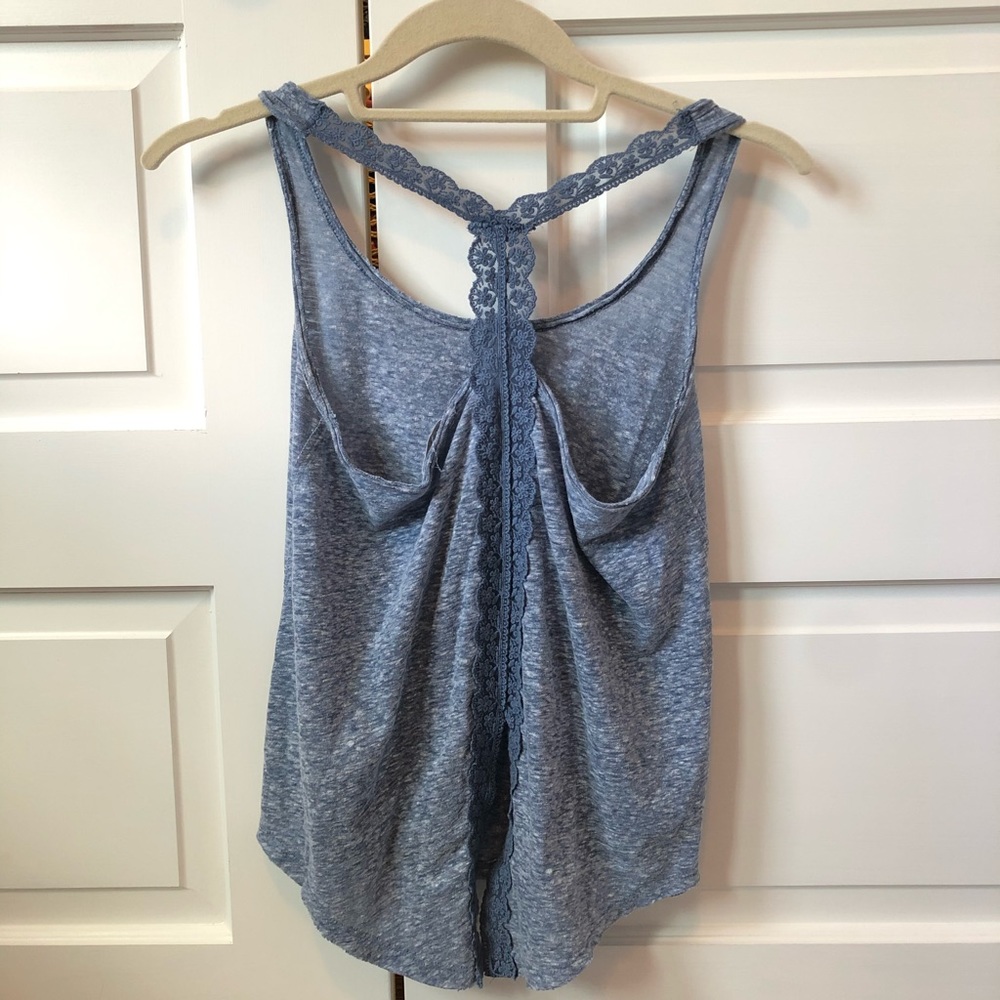 Abercrombie Lacey Blue Tank